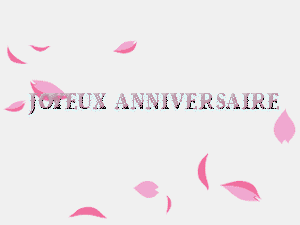 Gif animé joyeux anniversaire boule fleur
